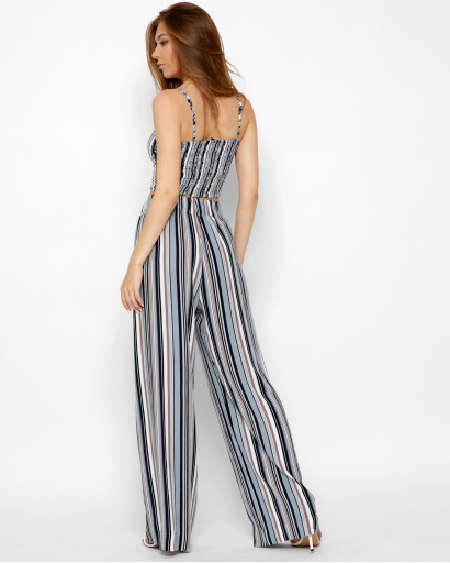 Костюм в полоску с брюками палаццо 47243, Цвет: Серый, Размер: XS, изображение 3