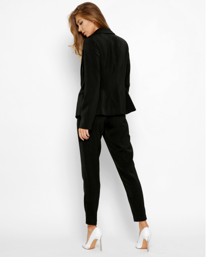 Черный деловой костюм-двойка 41039, Цвет: Черный, Размер: XS, изображение 5