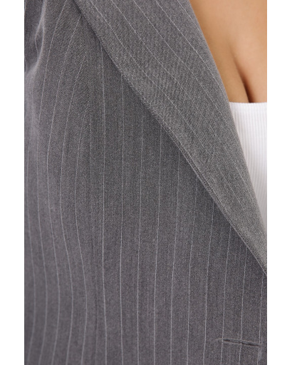 Классический костюм-двойка в полоску 35106, Цвет: Графит, Размер: S, изображение 4