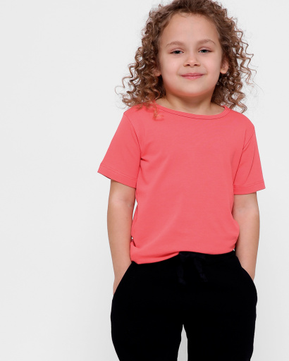 Дитяча футболка Standart, кораловий 32067, Колір: Корал, Розмір: 92, зображення 3