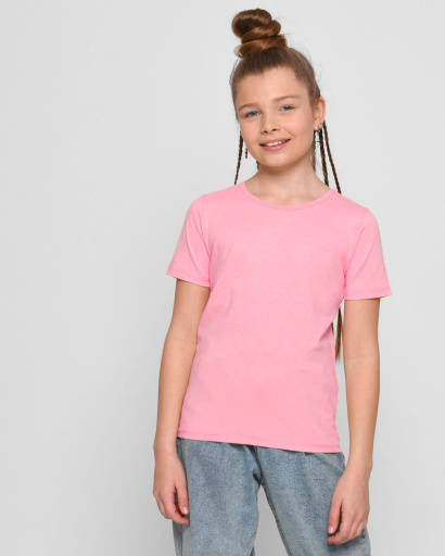 Дитяча футболка Standart, рожевий 55566, Колір: Рожевий, Розмір: 116, зображення 4