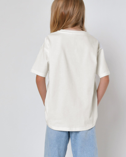 Дитяча повсякденна футболка Premium,  молоко 56020, Колір: Молочний, Розмір: 128, зображення 4