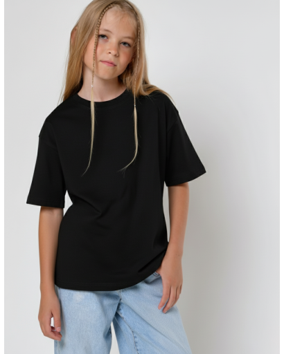 Дитяча повсякденна футболка Premium, чорний 55886, Колір: Чорний, Розмір: 140, зображення 2