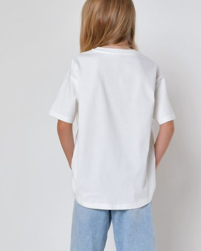 Дитяча повсякденна футболка Premium,  білий 55662, Колір: Білий, Розмір: 134, зображення 4