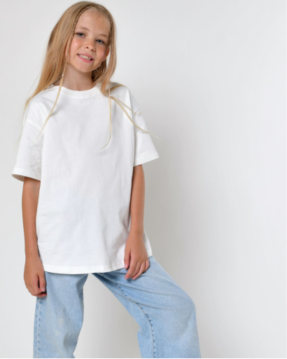Дитяча повсякденна футболка Premium,  білий 55662, Колір: Білий, Розмір: 134, зображення 7