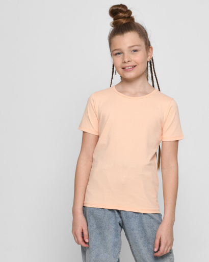Детская футболка Standart, персиковый 56303, Цвет: Персиковий, Размер: 116, изображение 2