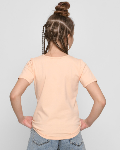 Детская футболка Standart, персиковый 56303, Цвет: Персиковий, Размер: 116, изображение 3