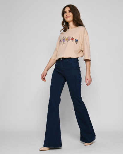 Женская бежевая футболка Standart с принтом Element 57909, Цвет: Бежевый, Размер: S, изображение 8