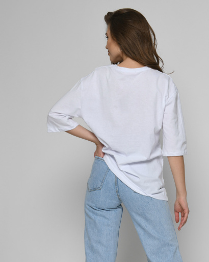 Жіноча біла футболка Standart з принтом Element 57910, Колір: Білий, Розмір: S, зображення 2