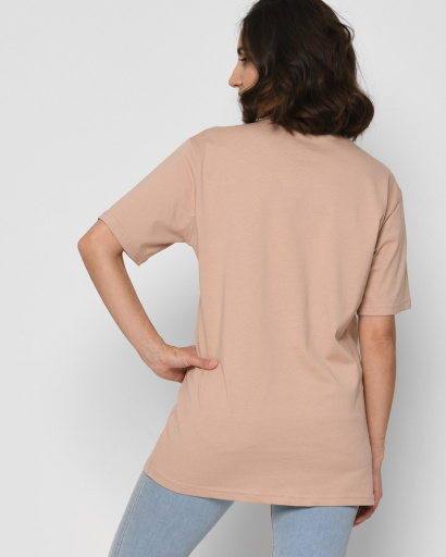 Жіноча футболка з принтом Exclusively 57904, Колір: Кемел, Розмір: S, зображення 3