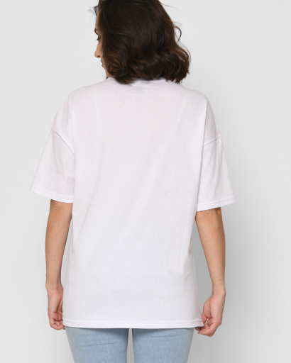 Футболка женская хлопоковая oversize Standart CRC -230-3 57796, Цвет: Белый, Размер: XS, изображение 3