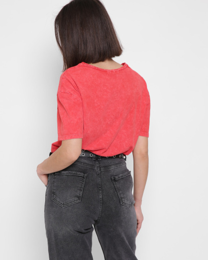 Женская красная футболка Standart с надписью Florida и рисунком девушки 57875, Цвет: Красный, Размер: S, изображение 3