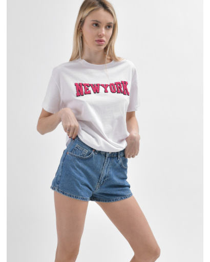 Белая женская футболка Standart "NewYork" 57933, Цвет: Белый, Размер: S, изображение 5