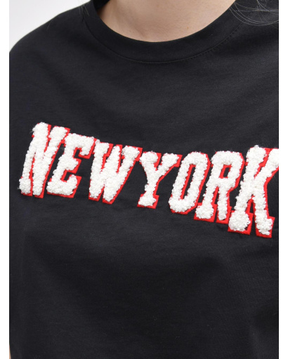 Чорна жіноча футболка Standart "NewYork" 57934, Колір: Чорний, Розмір: S, зображення 5
