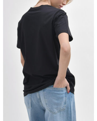 Женская черная футболка Standart «Tropical» 57935, Цвет: Черный, Размер: S, изображение 7