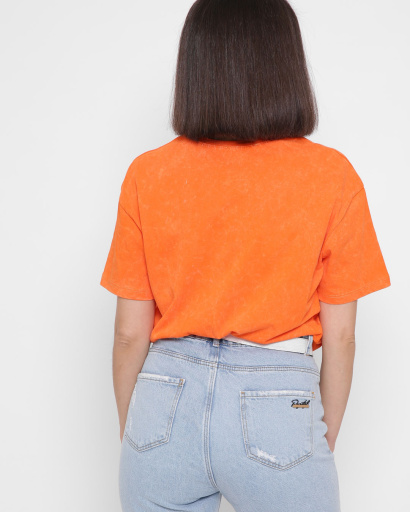 Женская оранжевая футболка Standart "ROCK&ROLL" 57878, Цвет: Оранжевый, Размер: M, изображение 4