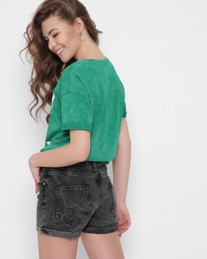 Женская зеленая футболка Standart "ROCK&ROLL" 57879, Цвет: Зеленый, Размер: L, изображение 4