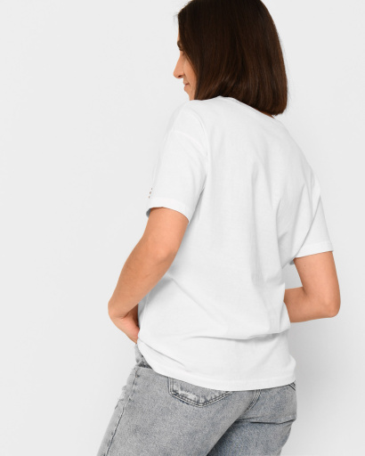 Белая женская футболка Standart с надписью Montana 57883, Цвет: Белый, Размер: M, изображение 5