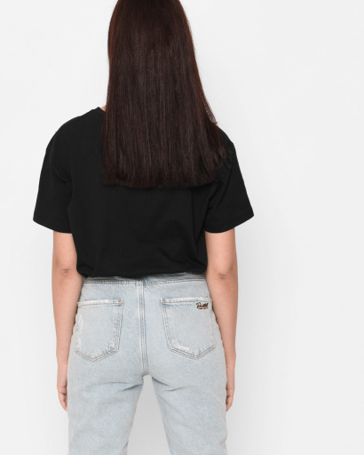 Черная женская футболка Standart с надписью Montana 57884, Цвет: Черный, Размер: S, изображение 2