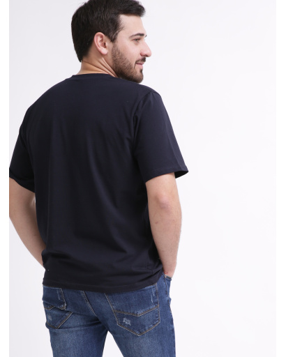 Футболка унісекс базова CRC FS-153-2 57823, Колір: Темно-синій, Розмір: L, зображення 2