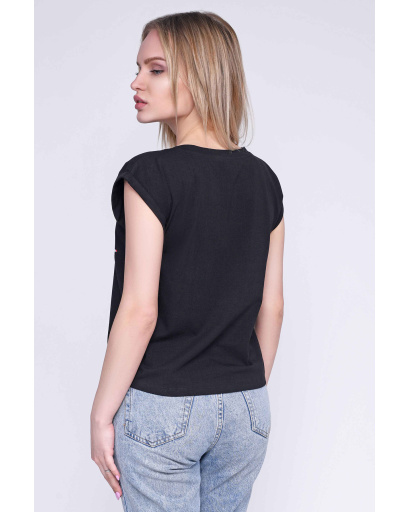 Футболка CRC FK-223-8-0951 58041, Цвет: Черный, Размер: XS, изображение 3