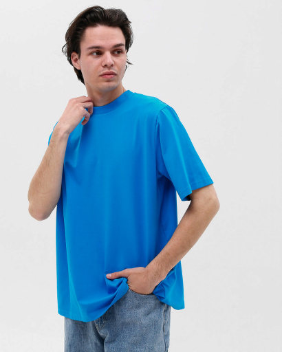 Футболка унисекс базовая oversize Premium CRC FP-133-21 57809, Цвет: Голубой, Размер: S, изображение 3