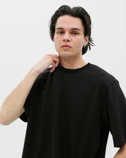 Футболка унисекс базовая oversize Premium CRC FP-133-8 57802, Цвет: Черный, Размер: XL, изображение 4