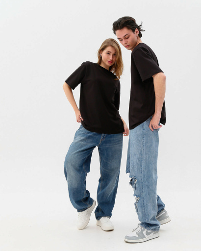 Футболка унисекс базовая oversize Premium CRC FP-133-8 57802, Цвет: Черный, Размер: XL, изображение 5