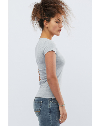 Футболка жіноча базова Standart CRC FS-214-4 57846, Колір: Сірий, Розмір: S, зображення 2