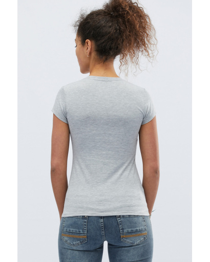 Футболка жіноча базова Standart CRC FS-214-4 57846, Колір: Сірий, Розмір: S, зображення 3