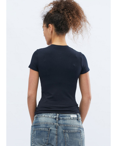 Футболка жіноча базова Standart CRC FS-201-2 57834, Колір: Темно-синій, Розмір: L, зображення 6