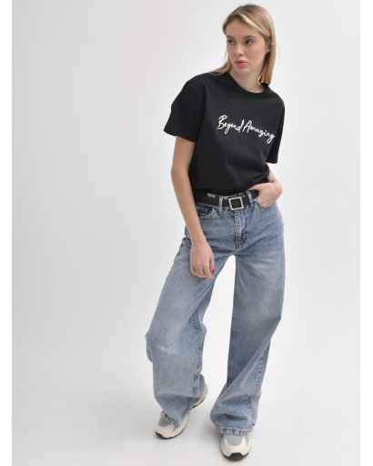 Женская черная футболка на каждый день Beyond Amazing 57927, Цвет: Черный, Размер: S, изображение 2