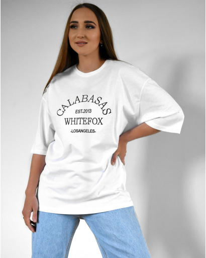 Біла жіноча футболка Standart з вишивкою Calabasas 57924, Колір: Білий, Розмір: L, зображення 2