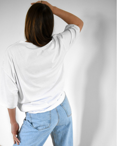 Біла жіноча футболка Standart з вишивкою Calabasas 57924, Колір: Білий, Розмір: L, зображення 3