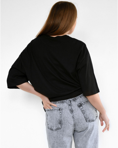 Черная женская футболка Standart с вышивкой Calabasas 57925, Цвет: Черный, Размер: S, изображение 4