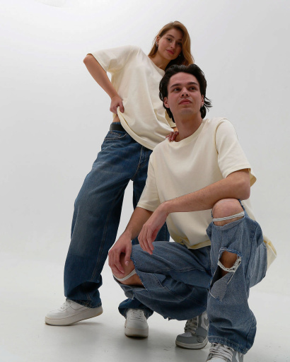 Футболка унісекс базова oversize Premium CRC FP-133-6 57808, Колір: Жовтий, Розмір: XL, зображення 8