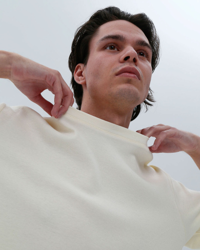 Футболка унісекс базова oversize Premium CRC FP-133-6 57808, Колір: Жовтий, Розмір: XL, зображення 3