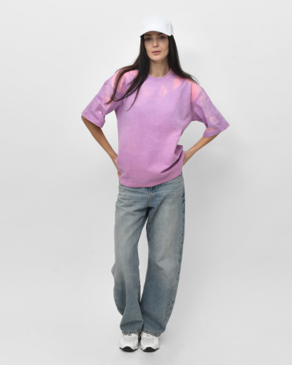 Футболка THERMOCHROMIC oversize жіноча, рожева 58023, Колір: Рожевий, Розмір: S, зображення 2