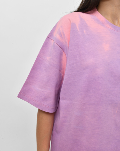 Футболка THERMOCHROMIC oversize жіноча, рожева 58023, Колір: Рожевий, Розмір: S, зображення 7