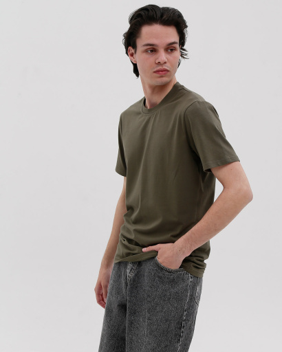 Футболка мужская базовая Standart CRC FS-101-1 31623, Цвет: Хаки, Размер: S, изображение 4