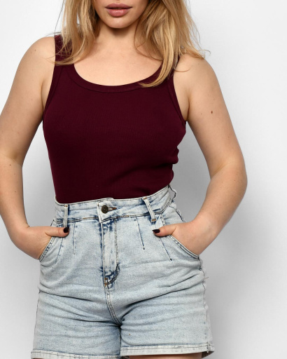 Майка CRC -15073-16 55674, Цвет: Бургунди, Размер: M, изображение 2