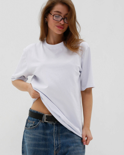 Футболка унисекс базовая oversize Premium CRC FP-133-3 57803, Цвет: Белый, Размер: XL, изображение 7