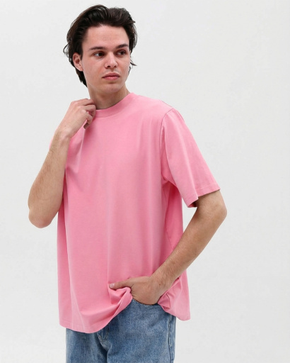 Футболка унисекс базовая oversize CRC FP-133-15 57826, Цвет: Розовый, Размер: S, изображение 3