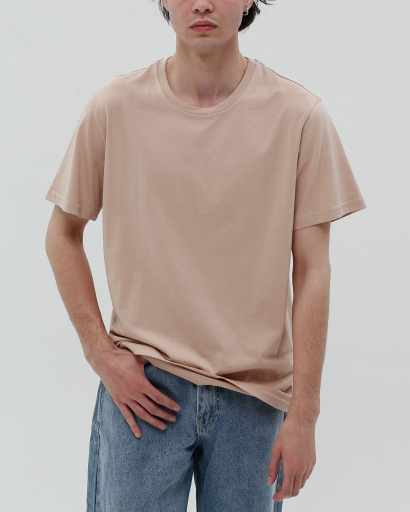 Футболка мужская базовая Standart CRC FS-101-10 56177, Цвет: Бежевый, Размер: S, изображение 2