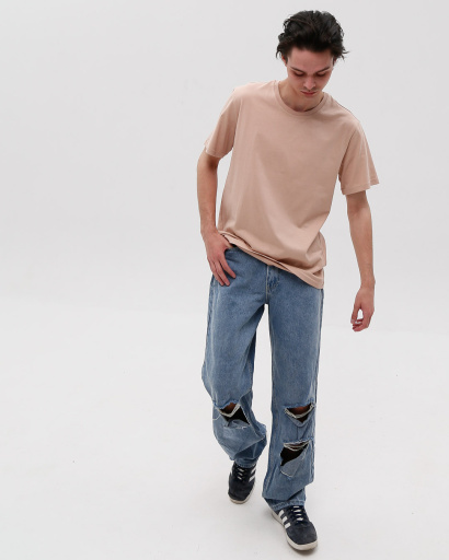 Футболка мужская базовая Standart CRC FS-101-10 56177, Цвет: Бежевый, Размер: S, изображение 4