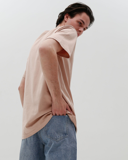 Футболка мужская базовая Standart CRC FS-101-10 56177, Цвет: Бежевый, Размер: S, изображение 6