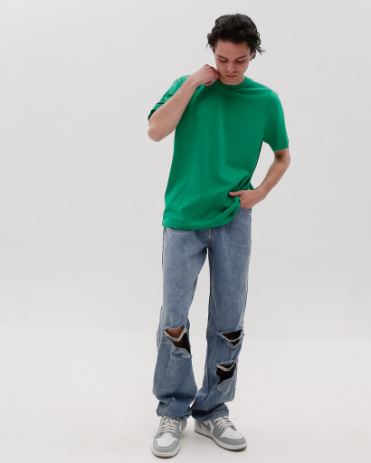 Футболка чоловіча базова Standart CRC FS-101-12 56178, Колір: Зелений, Розмір: S, зображення 3