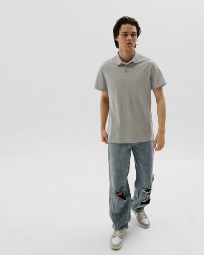 Футболка мужская поло Premium CRC FP-125-4 37384, Цвет: Серый, Размер: 2XL, изображение 2