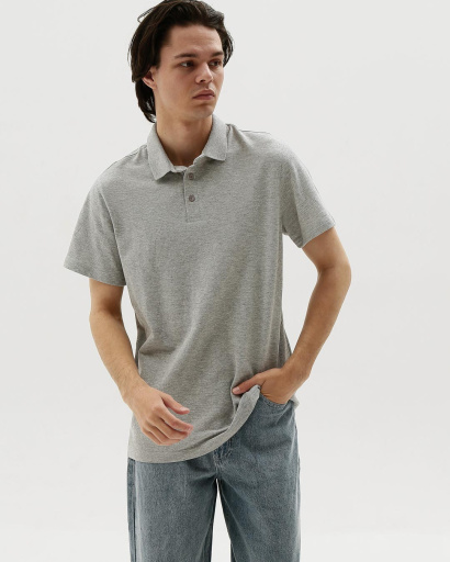 Футболка мужская поло Premium CRC FP-125-4 37384, Цвет: Серый, Размер: 2XL, изображение 4