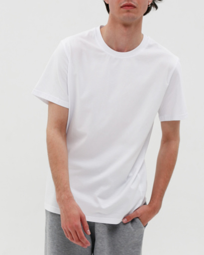 Футболка мужская базовая Standart CRC FS-101-3 29872, Цвет: Белый, Размер: S, изображение 3